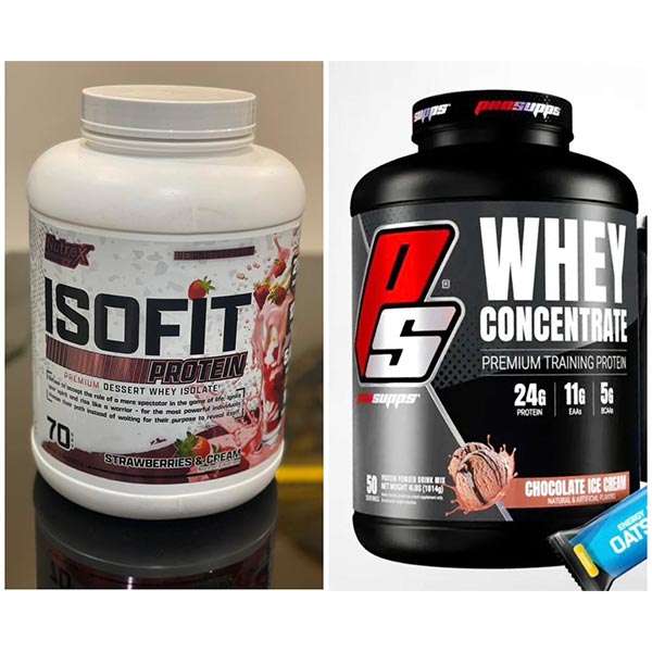 پروتئین وی ایزوله ناترکس و وی کنسانتره پروساپس برای افزایش عضله و ورزشکاران بدنسازی