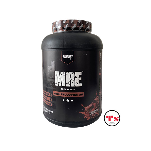 مکمل MRE از برند ردکون وان مناسب افراد اکتومورف برای افزایش حجم عضلات، با لوگوی سایت