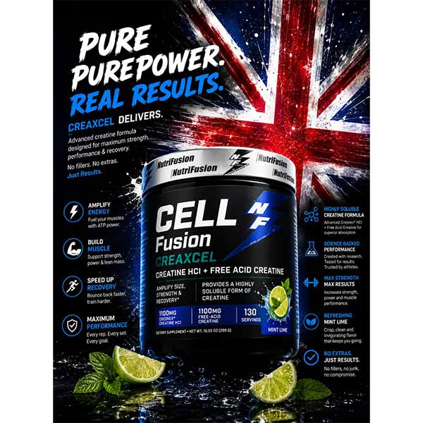 مکمل کراتین سل فیوژن نوتری فیوژن Cell Fusion حاوی کراتین HCL و Free Acid Creatine